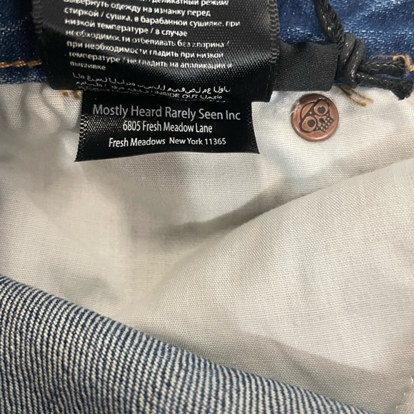 MHRS Mostly Heard Rarely Seen "Helter Skelter Jeans" Men's size 30 BNWT - Picture 13 of 13